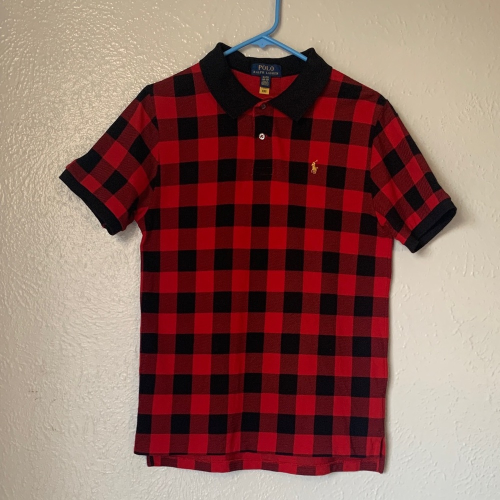 Polo by Ralph Lauren Red and Black Plaid big boy’s  Polo